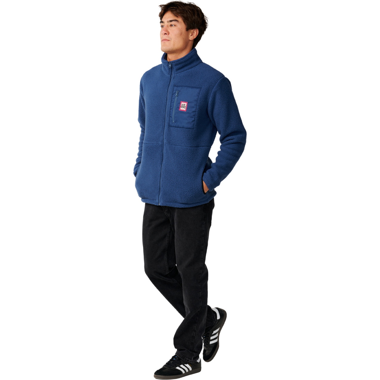 2026 Rip Curl Mens Streamline Big Bear Polar Zip Thru Fleece 0COMFL - Navy